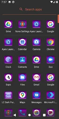 LC Dark Purple Theme android App screenshot 1